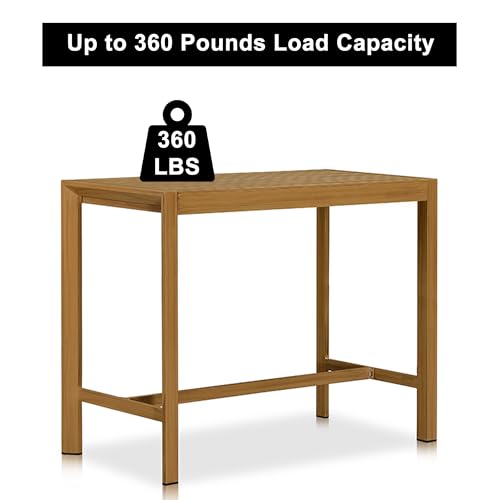3 Pieces Outdoor Counter Height Bar Stools Set W370325