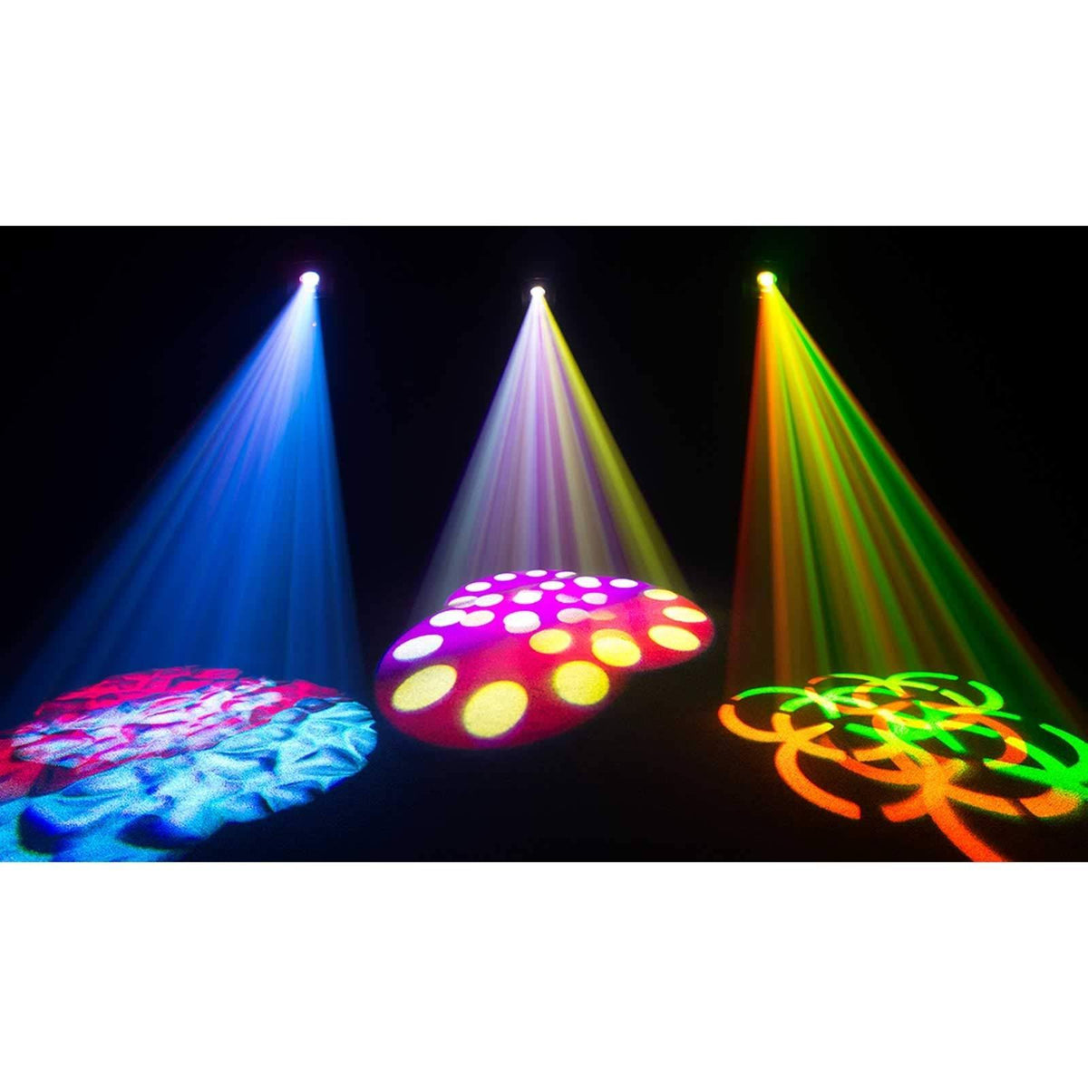 LED Moving Head 2-Pack with Clamps Cases K3916