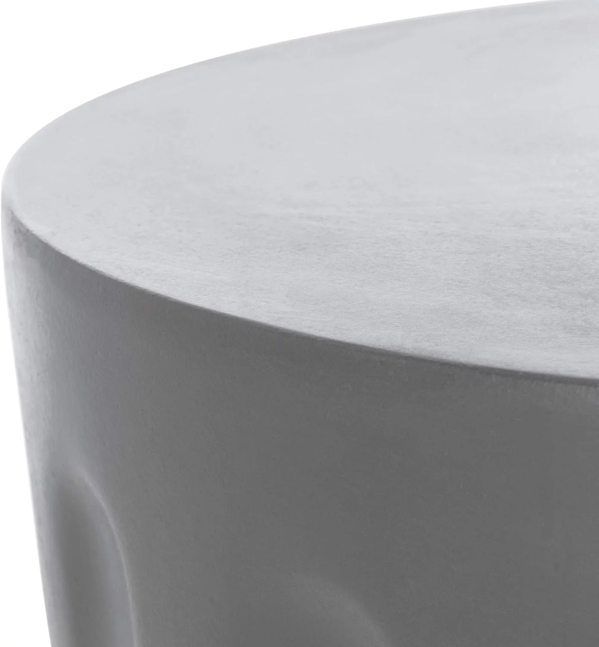 Dark Grey Concrete Round Accent Table N196
