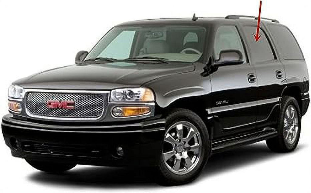 Left Side Rear Door Window Glass for Chevrolet Tahoe GMC Yukon 2000-2006 A16225