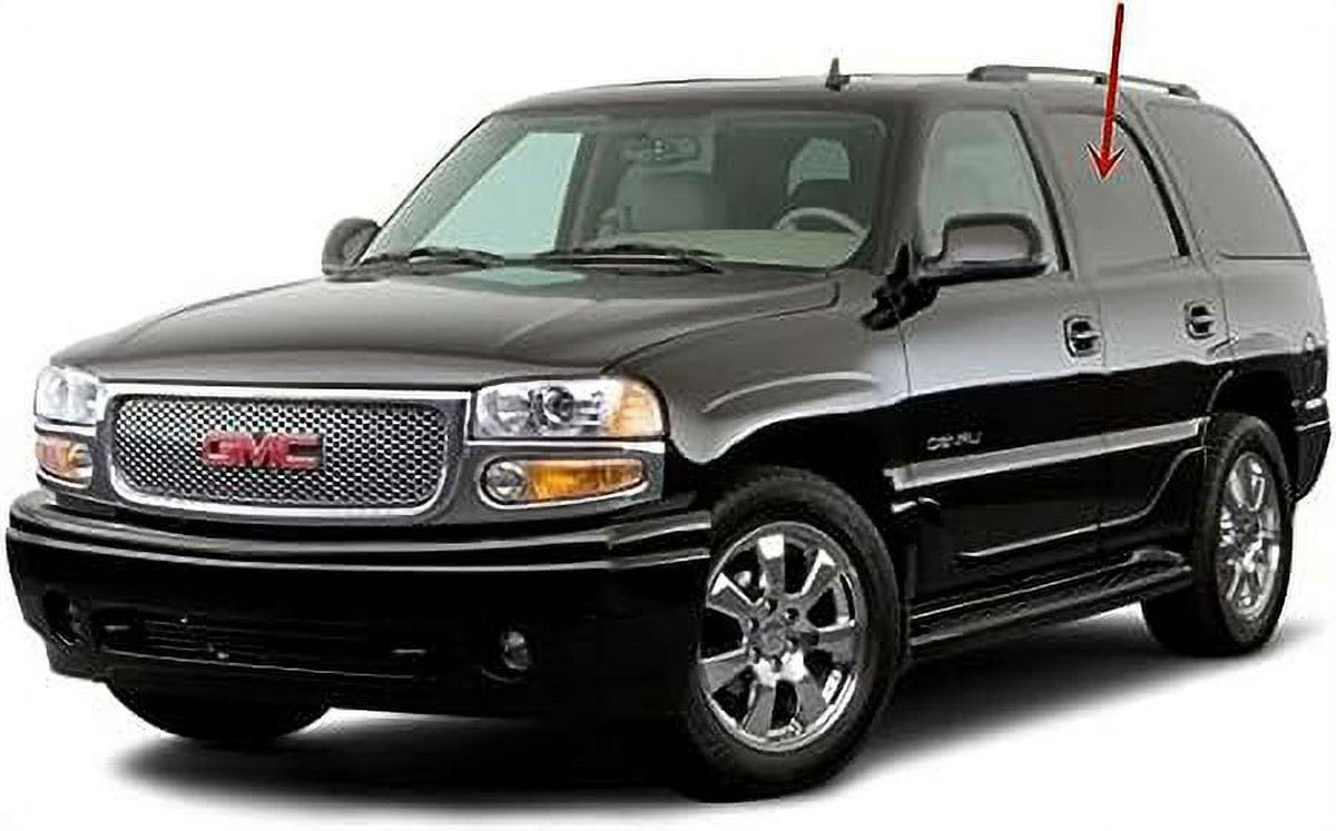 Left Side Rear Door Window Glass for Chevrolet Tahoe GMC Yukon 2000-2006 A16225