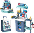 Green 49 PCS Kitchen Playset Travel Suitcase E9128