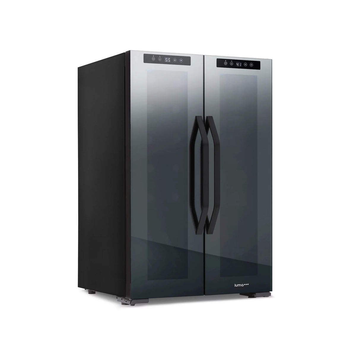 12 Bottle & 39 Can Dual Temperature Zones Wine Cooler Refrigerator U638