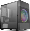 Compact Micro ATX Mini Tower Pink Mesh Computer Case C698