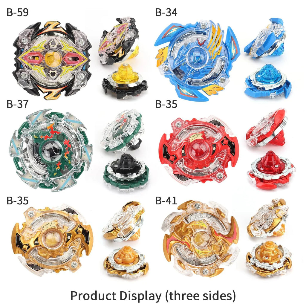 Bey Battling Top Burst Gyro Toy Set, 12 Spinning Tops 3 Launchers 1 Grip R559475