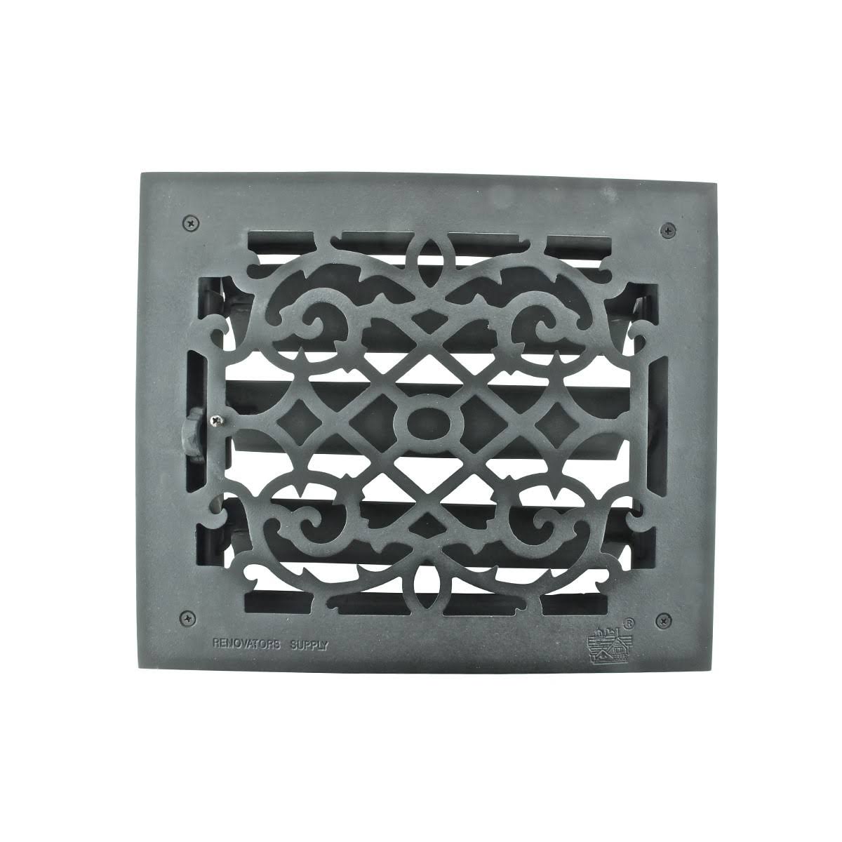 Cast 10 x 12 Duct Floor Heat Register Louver Vent S186901