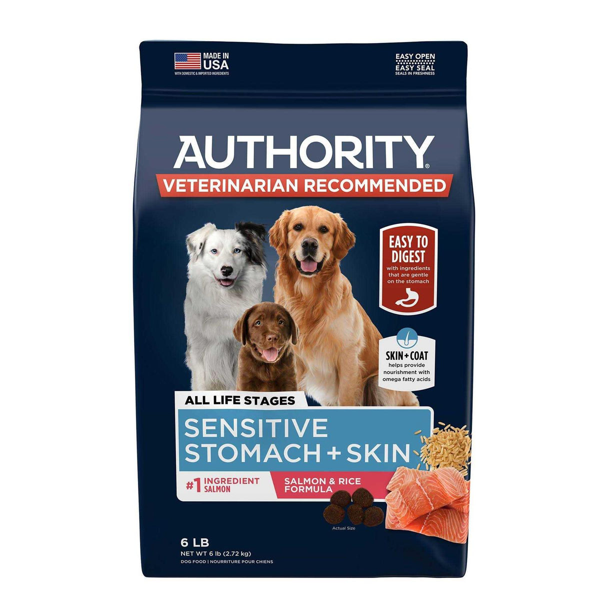 Sensitive Stomach and Skin Dry Dog Food E6037