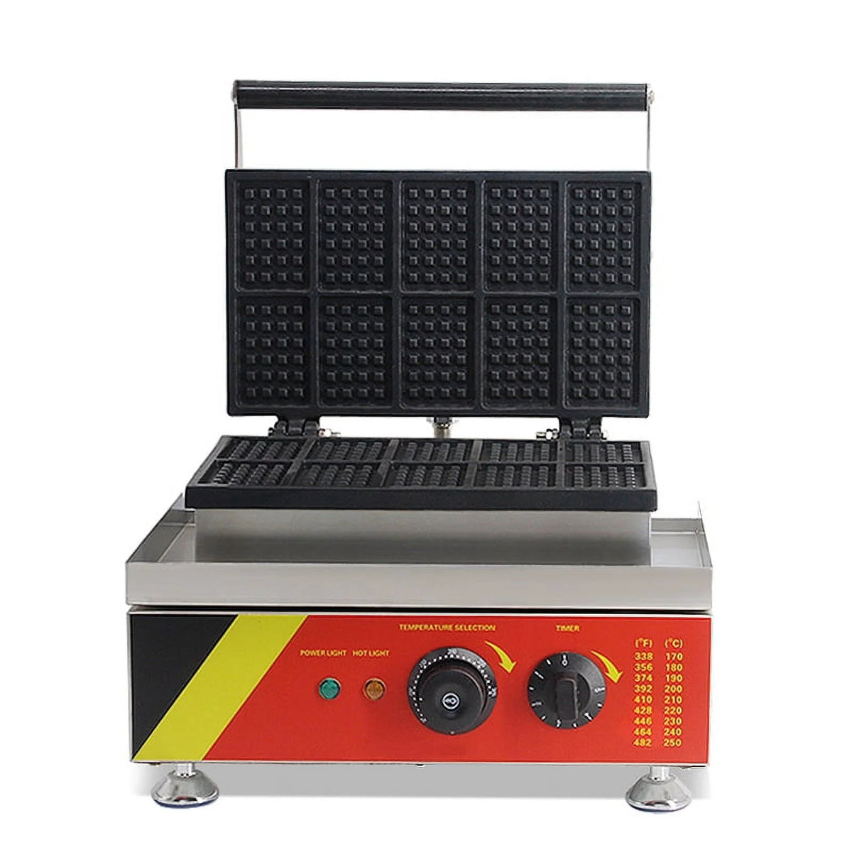 Commercial Nonstick Mini Square Belgian Waffle Maker 110V R425581