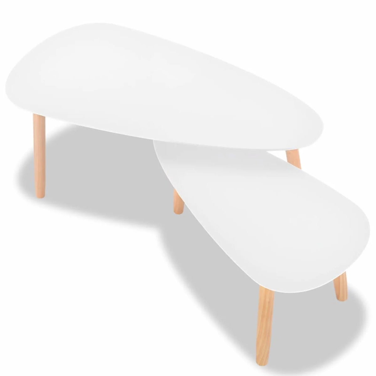 2 Piece Coffee Table Set White P63377