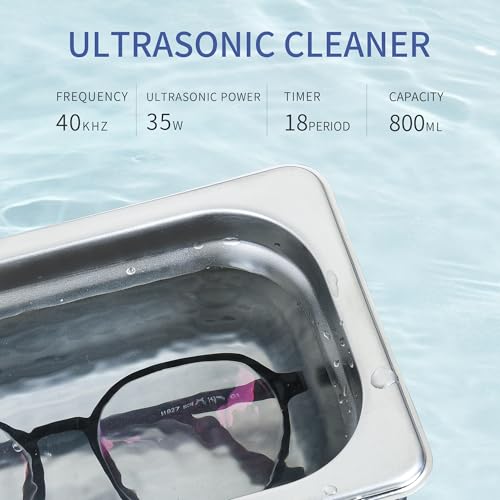 800ml 40kHz Digital Ultrasonic Cleaner N25827
