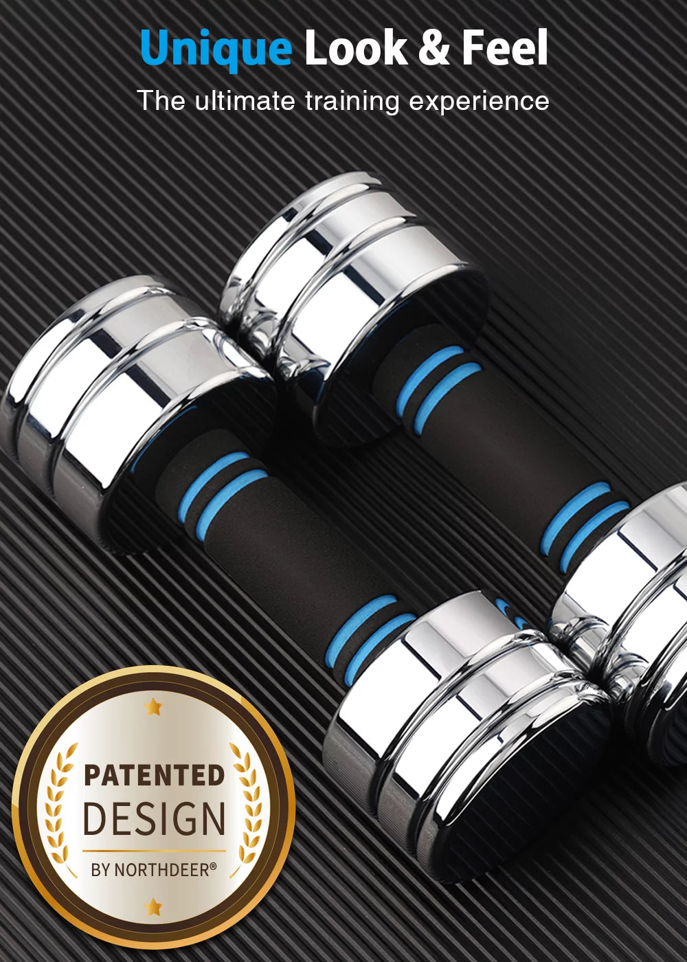 Adjustable Dumbbells Pair Steel Weight Set with Foam Handle Z53705