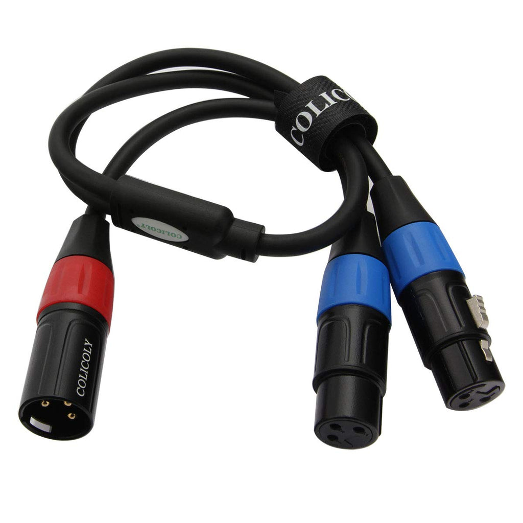 XLR Y-Cable 2 Female to 1 Male 1.6ft B616