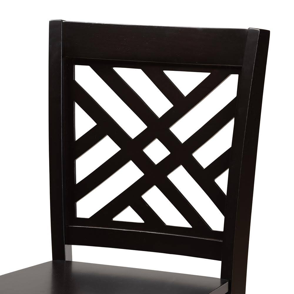 Walnut Brown 2-Piece Counter Stool Set X334371