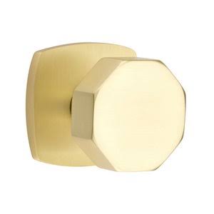 Passage Octagon Knob in Satin Brass D56009