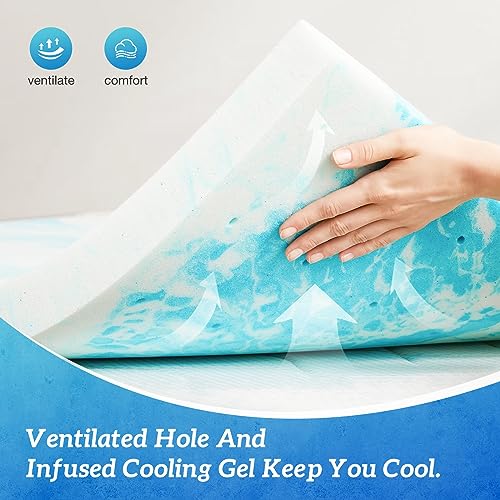 3 Inch Gel Infused Memory Foam Mattress Topper Full F2259