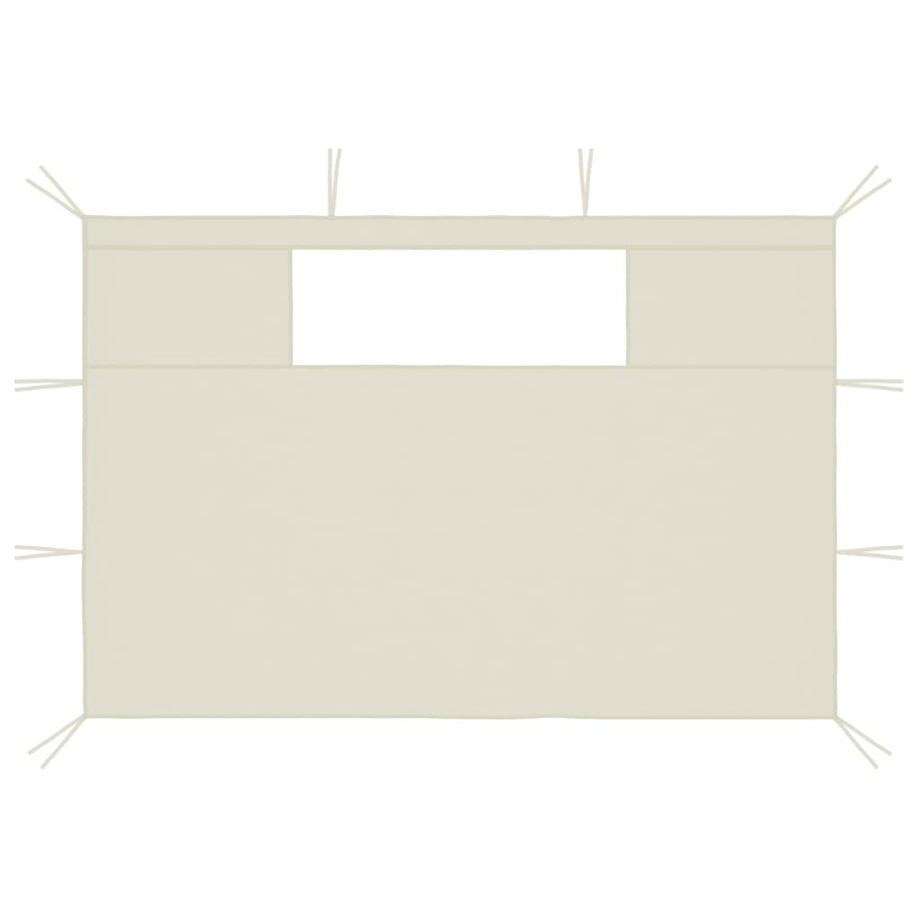 2 Piece Gazebo Sidewalls with Windows Canopy Wall U302639