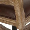 Dark Brown Faux Leather Swivel Office Chair P681