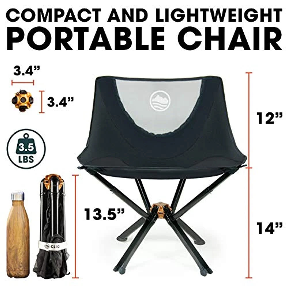 Portable Collapsible Camping Chair Supports 300 Lbs R73779