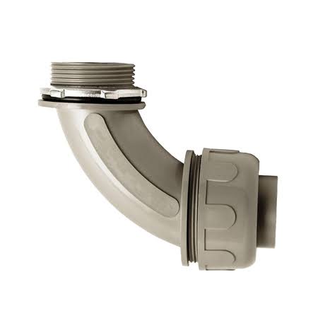 100-Pack 1 in. Dia Non Metallic Liquid Tight PVC Conduit 90-Degree Angle Fitting Connector H7592