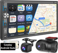 Double Din Car Stereo with 7 HD Touchscreen, Bluetooth 5.2, Backup Camera D31624