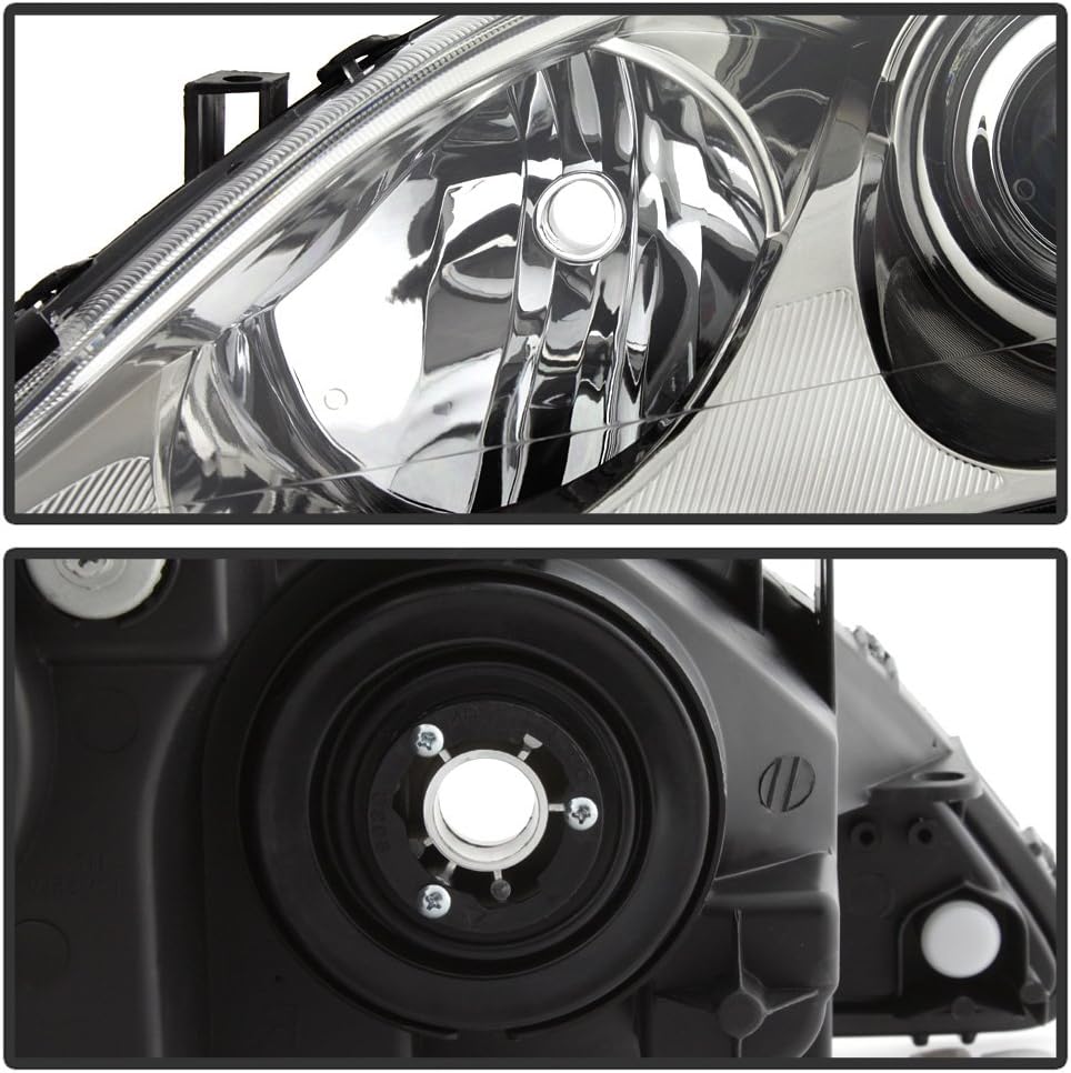Projector Headlights Headlamps Assembly Pair W2784
