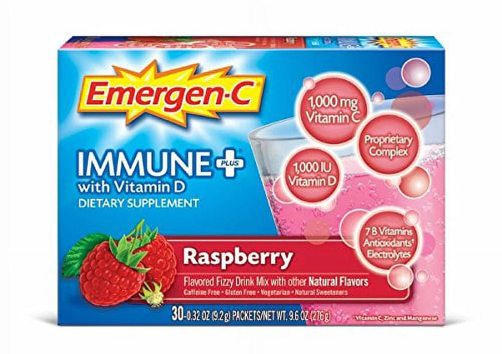 30 Count Raspberry Flavor Immune+ Supplement C74075