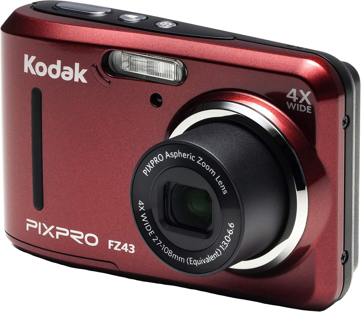 16MP Digital Camera with 4X Optical Zoom and 2.7 LCD Screen Black U69474