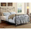Black Metal Spindle Bed V779