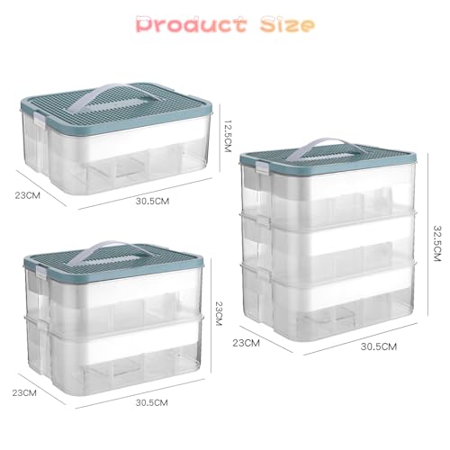 Plastic Stackable Toy Storage Case with Lid W83738