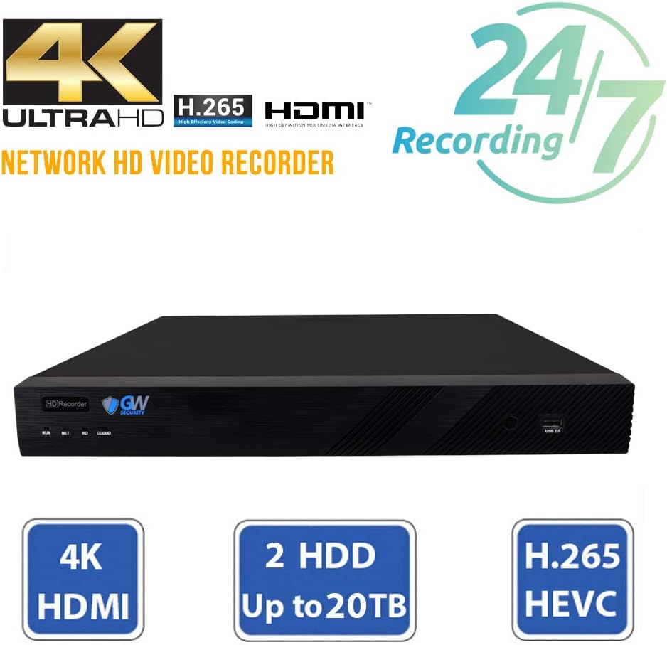 16 Channel 4K NVR 5MP Security Camera System with 12 Dome PoE Cameras and 4TB Hard Drive E469533