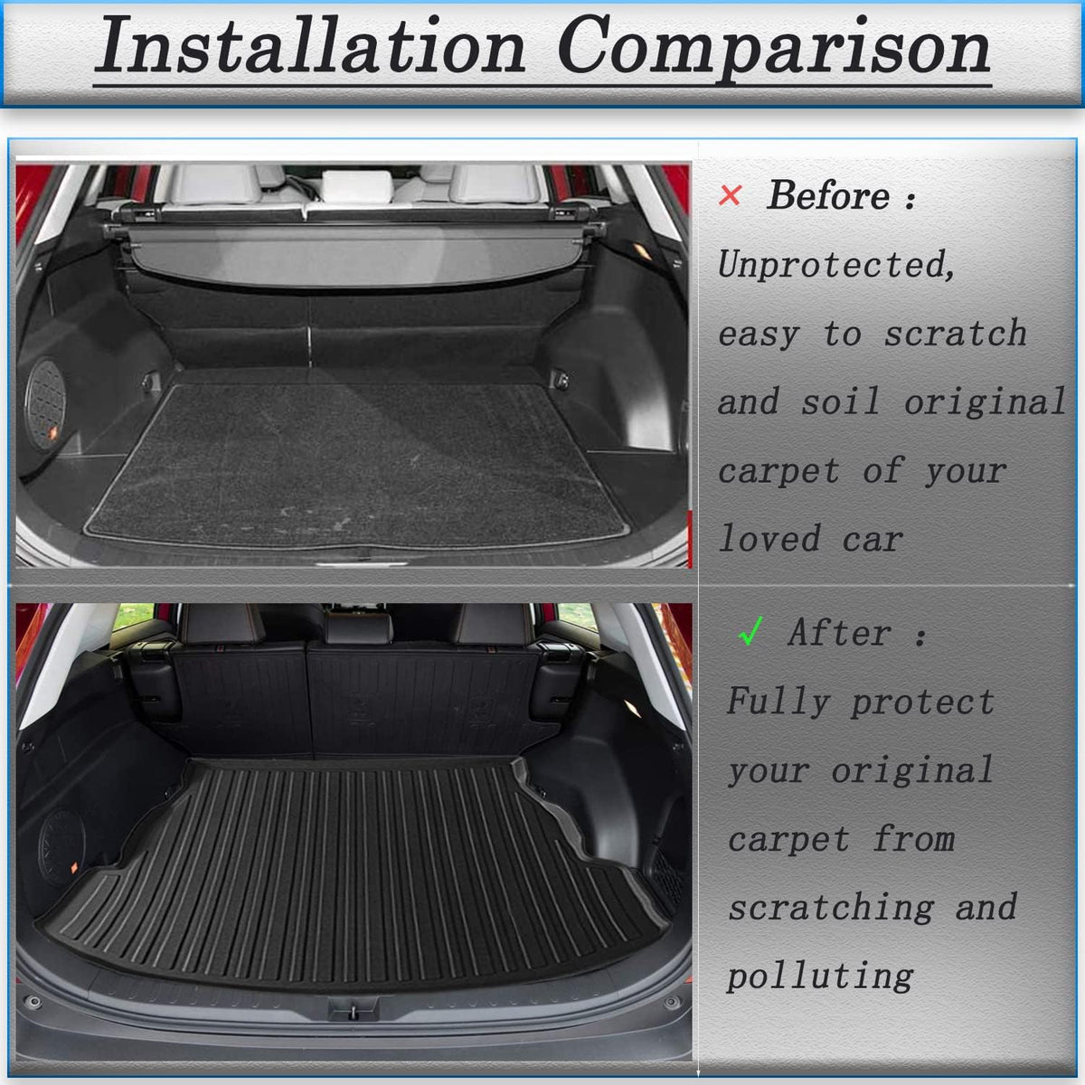Custom Fit All-Weather TPO Cargo Liners Pack of 2 X9696
