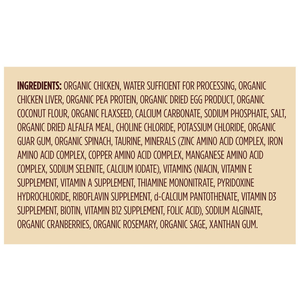 5.5-oz Case of 24 Grain Free Organic Shredded Chicken Canned Cat Food L24501