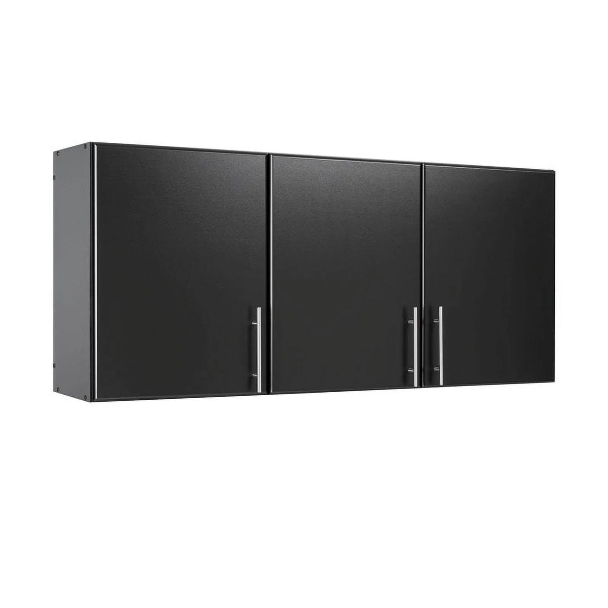 Black 2 Piece Wood Wall Cabinet Set with Adjustable Shelf R8755