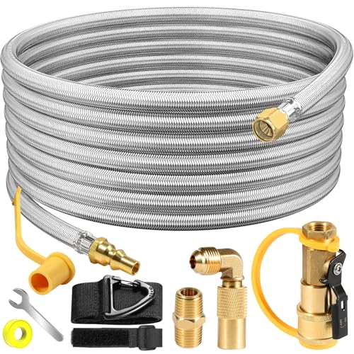 12FT Stainless Steel Quick Connect Propane Hose X471568