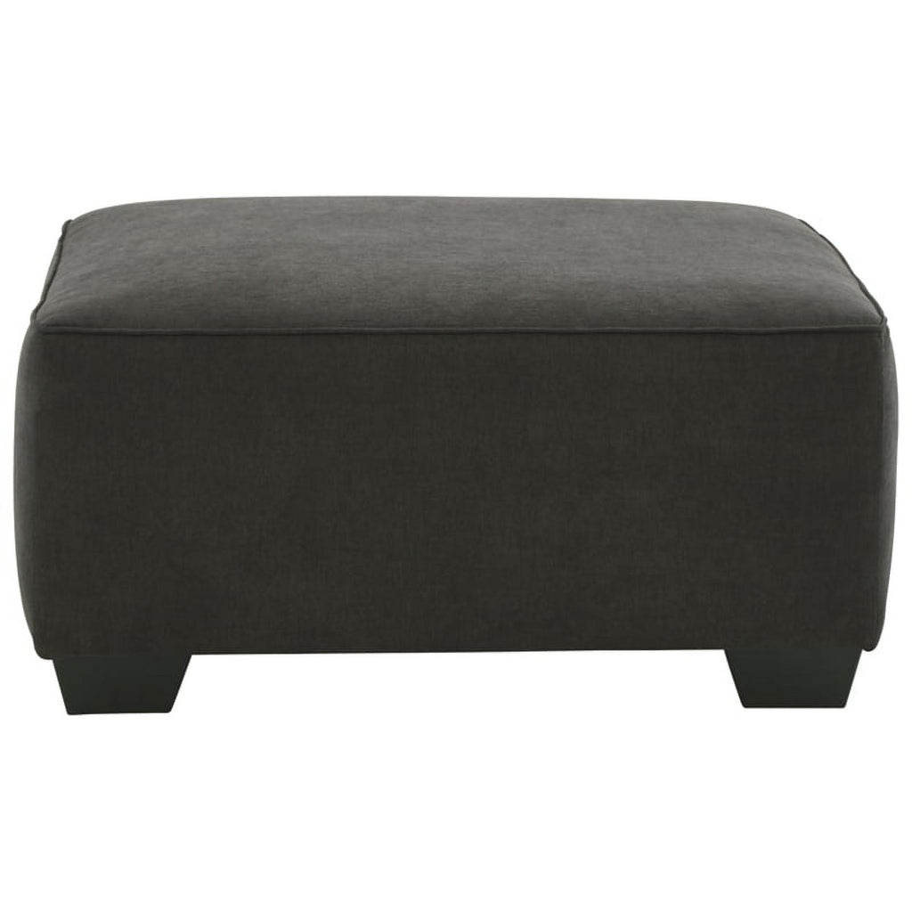 Gray & Black Fabric Oversized Accent Ottoman L27706