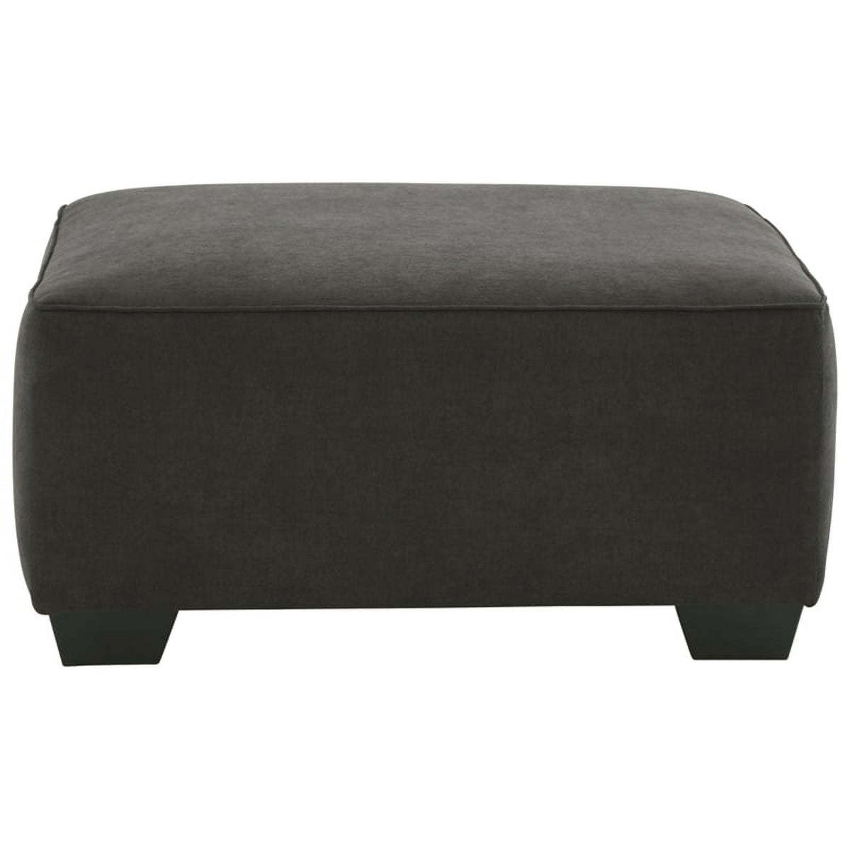 Gray & Black Fabric Oversized Accent Ottoman L27706