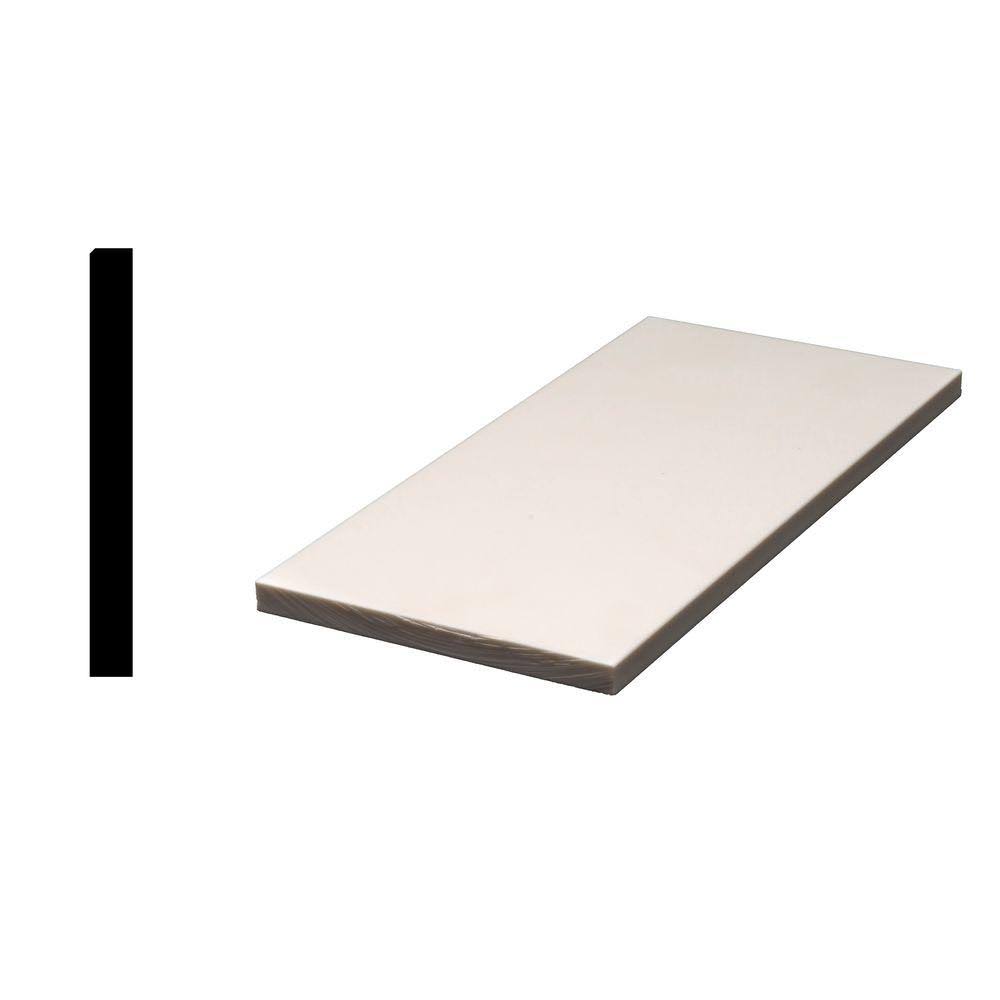 Antique White 1/2 in. x 4-7/8 in. x 54 in. Acrylic Sanded Eased Edge Window Sill K241