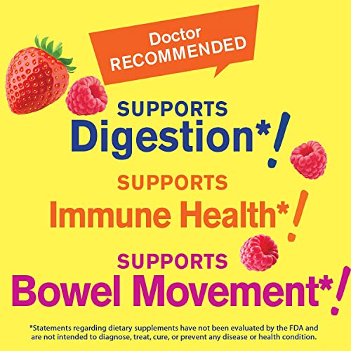 Prebiotic Fiber Gummies, Berry Flavor, 60 Count D4647