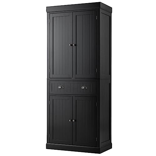 72" Gray Storage Cabinet with Doors and Adjustable Shelves O66257