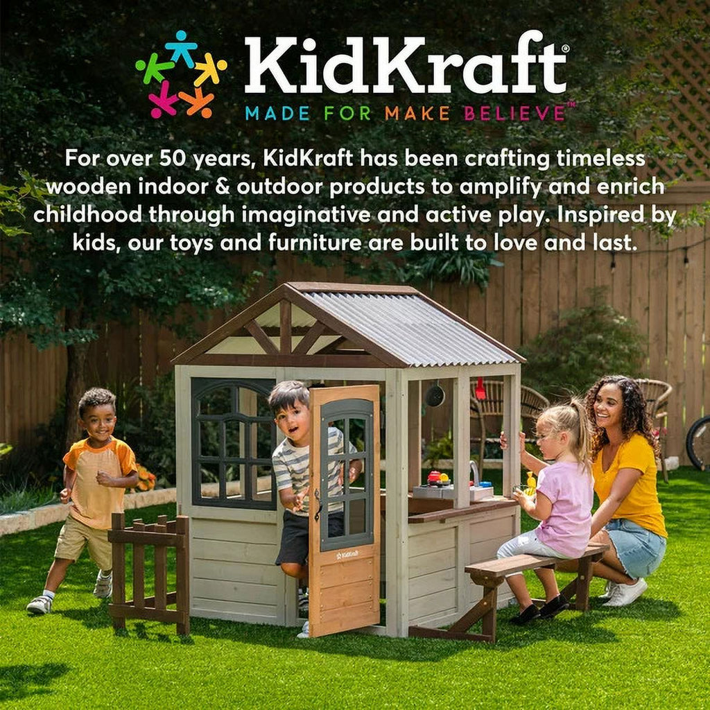Natural Wooden Play Kitchen with 1 Piece Accessory Play Set X4458