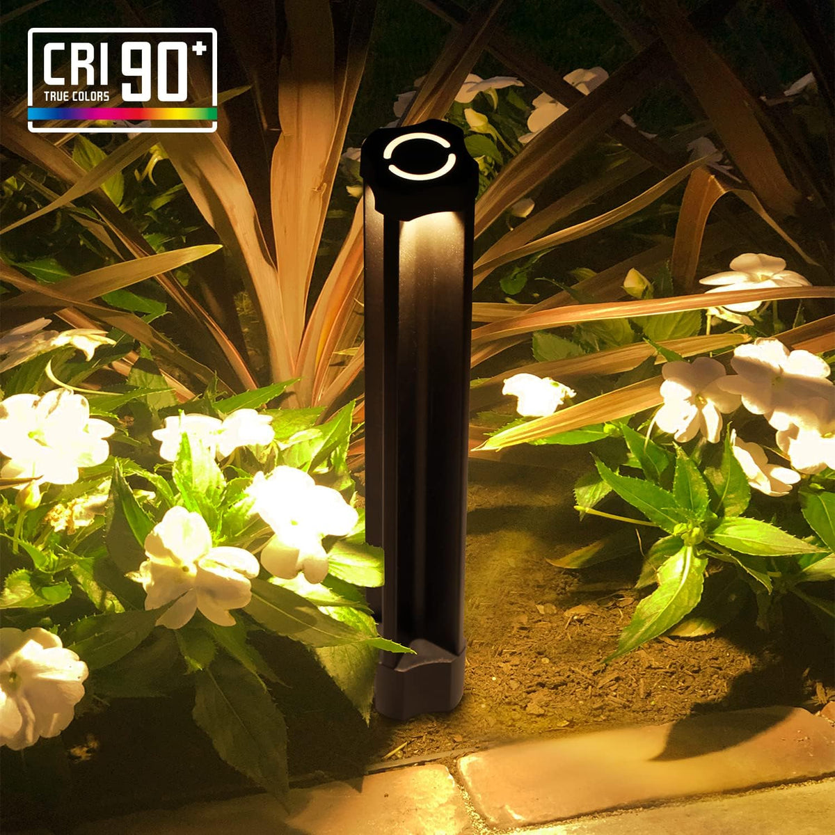 Black Die-Casted Aluminum Bollard Path Light, Pack of 6 I828340