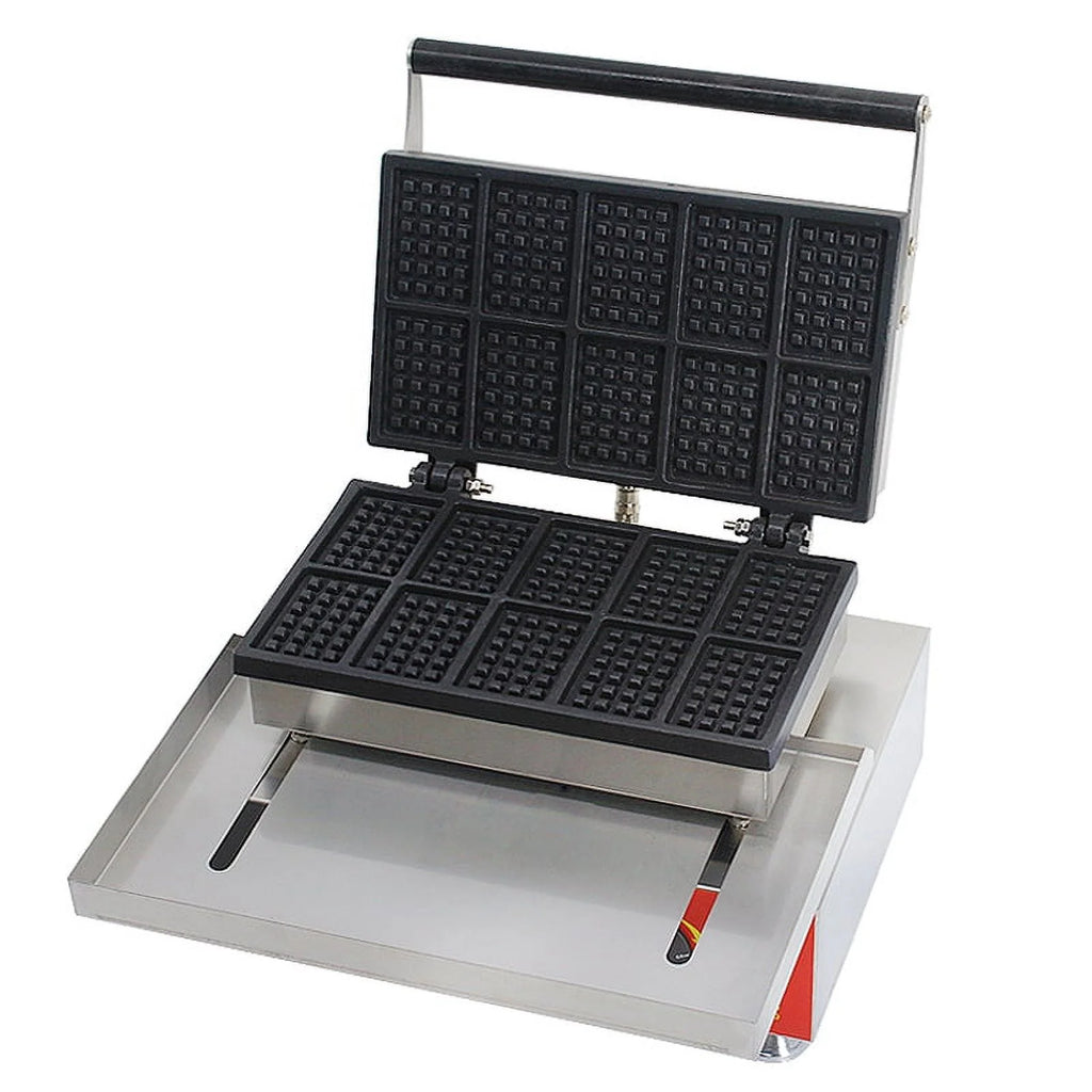 Commercial Nonstick Mini Square Belgian Waffle Maker 110V R425581