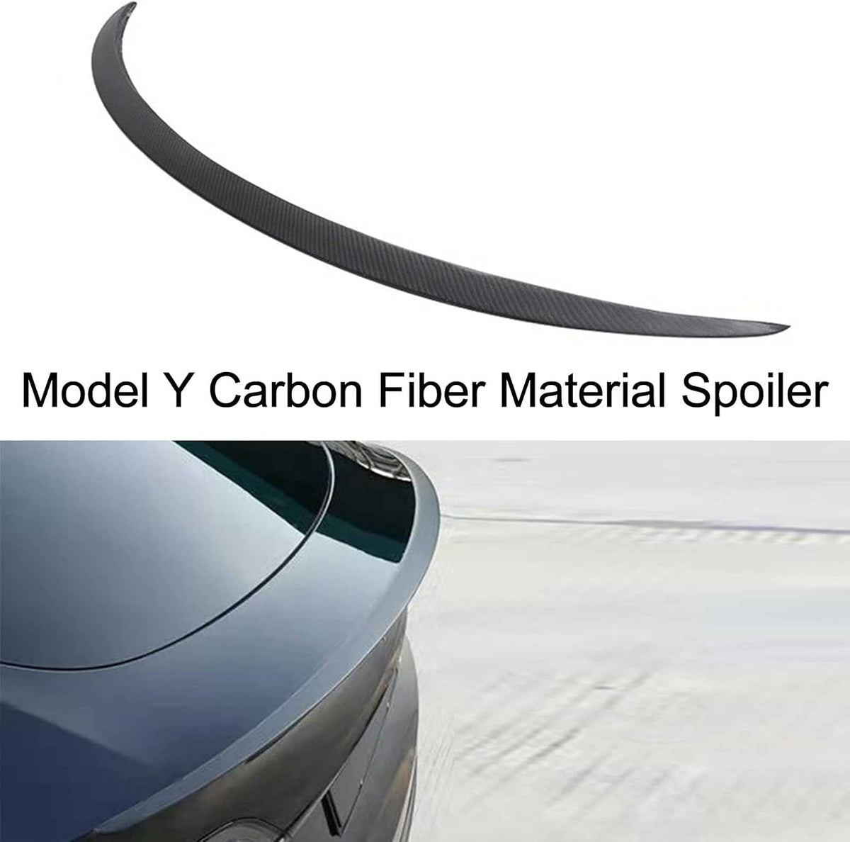 Real Carbon Fiber Rear Trunk Lip Spoiler T8022