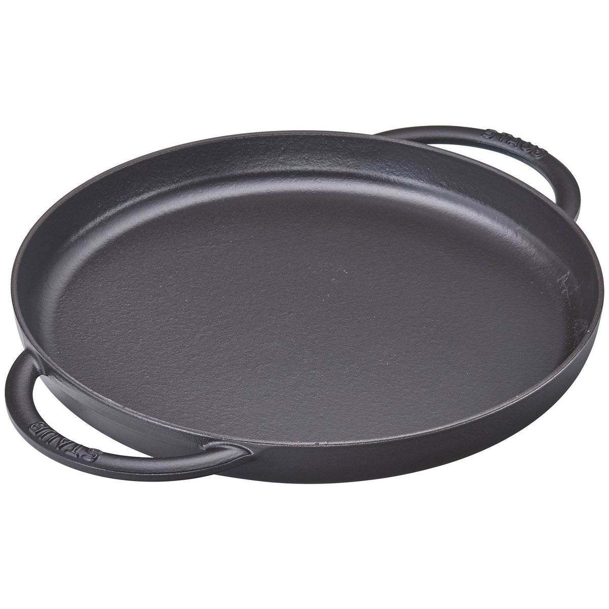 Matte Black Cast Iron Chicken Griddle & Press Set T73341