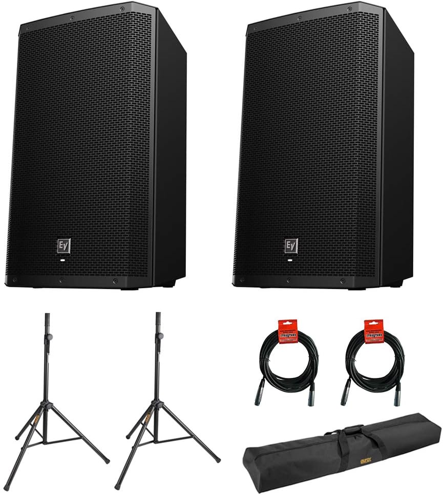 15 2-Way 1000W Bluetooth Powered Loudspeaker with Steel Speaker Stand R392