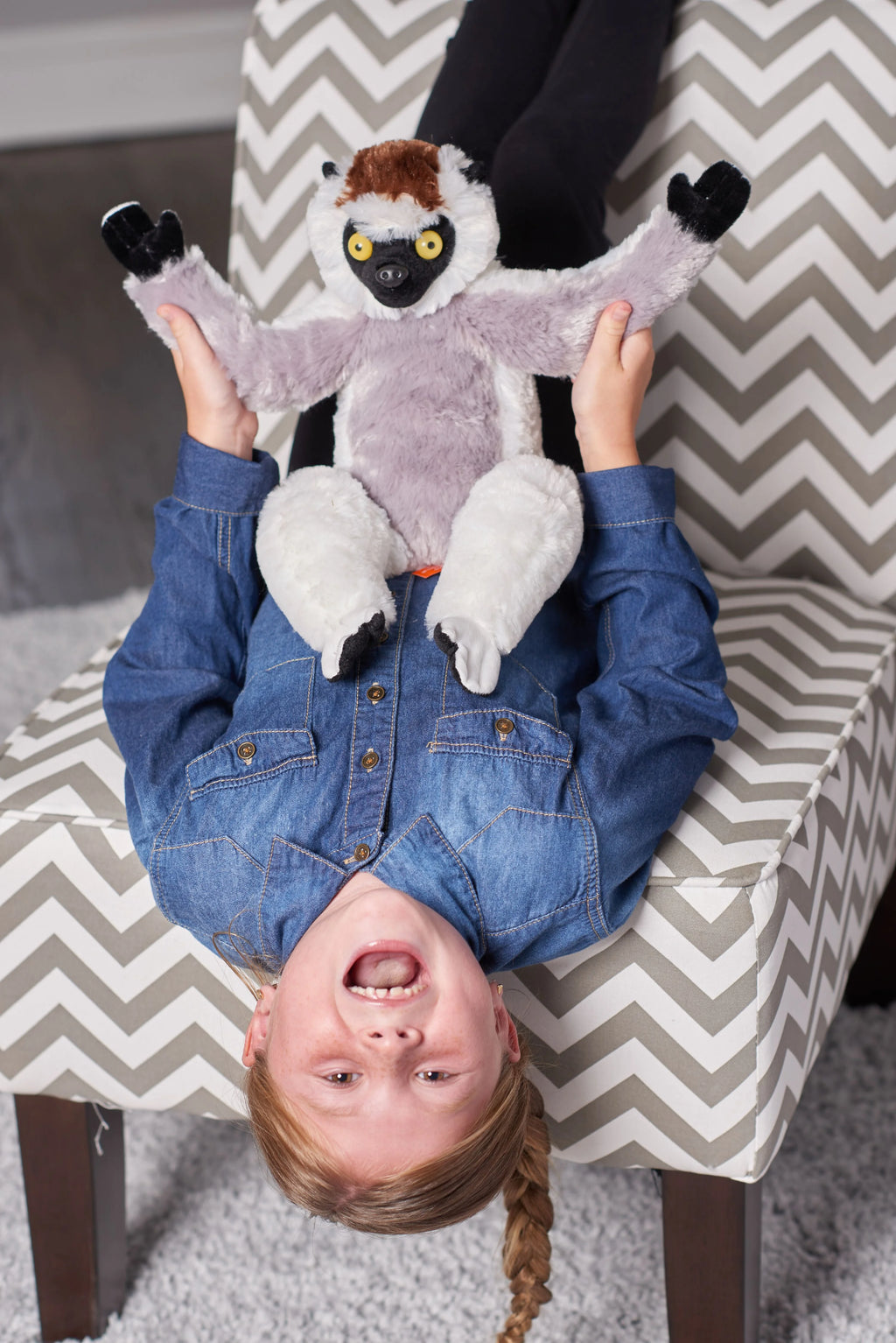 Ring Tailed Lemur Plush Stuffed Animal, 12 Inches L255