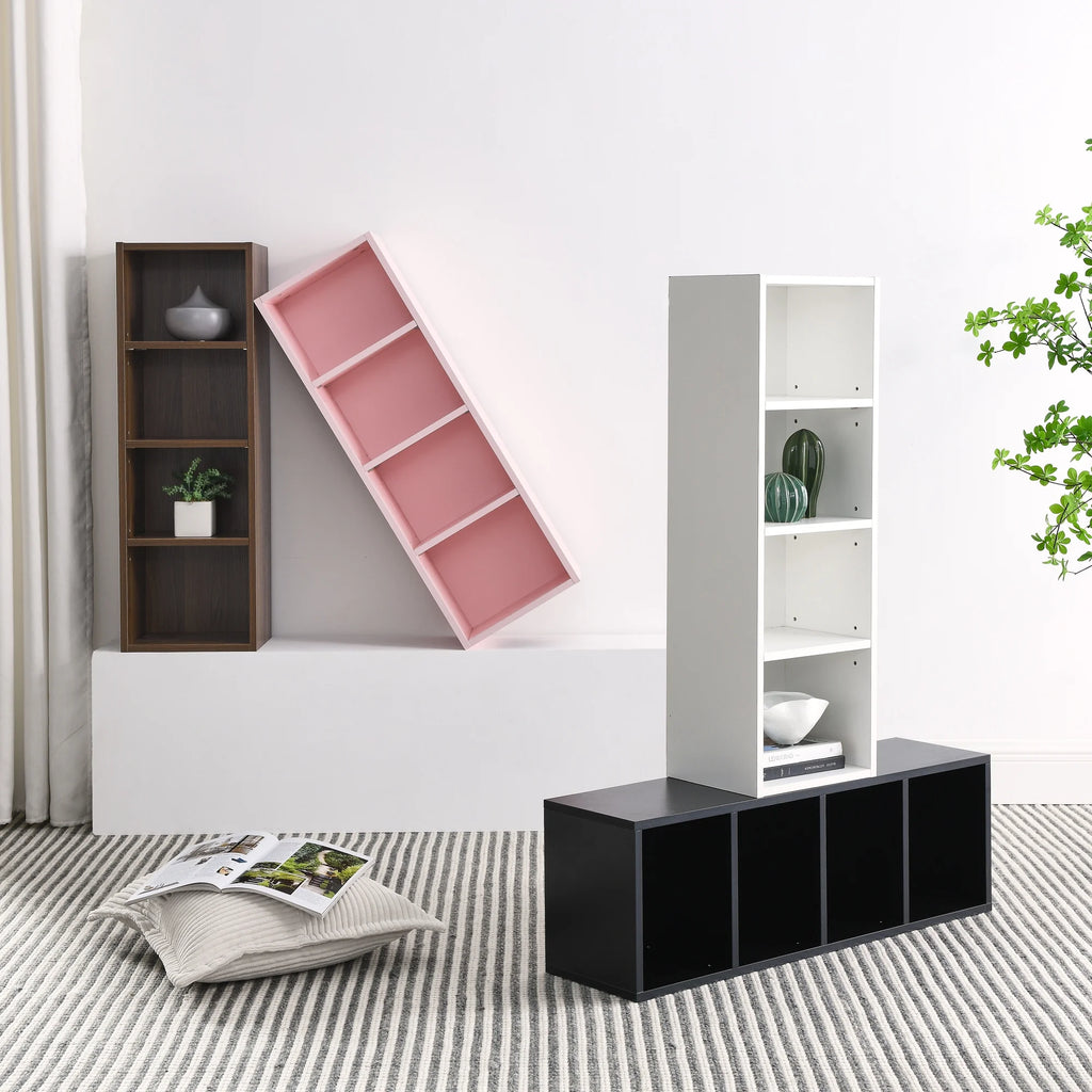 8-Tier Media Tower Rack with Adjustable Shelves G160