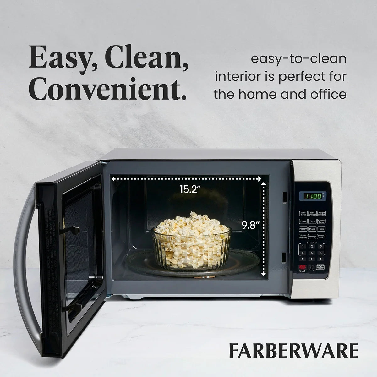 1000 Watts 1.3 cu ft Stainless Steel Microwave Oven G715637