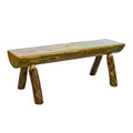 Half Log Bench with Back & Arms O83537