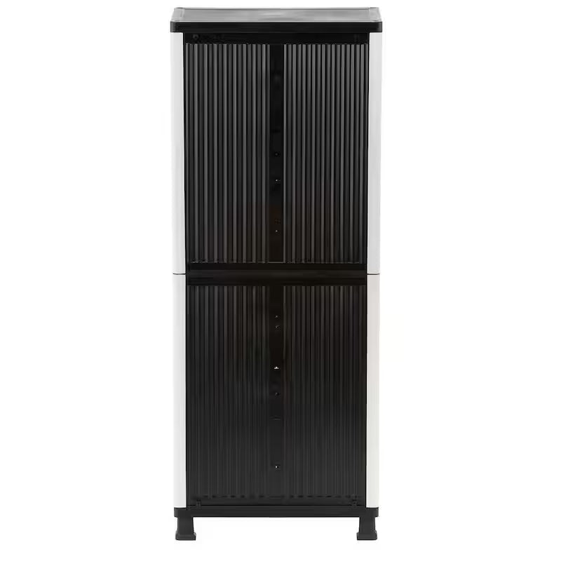 Gray Plastic Freestanding Garage Cabinet P73151